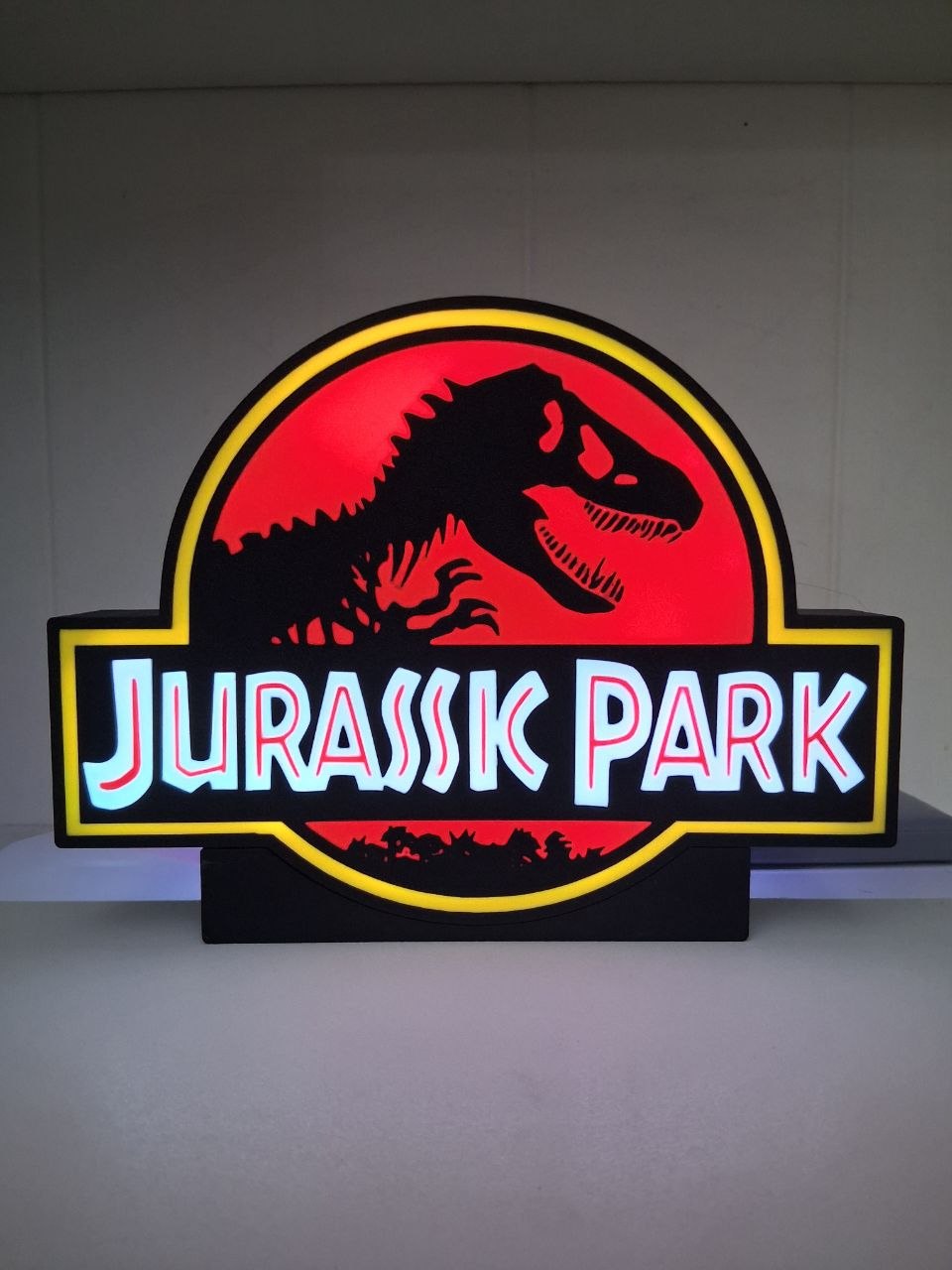 JurassicPark LED light box – custom 3D printed – Lit Layer Creations
